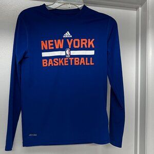 adidas Knicks Basketball Dry-fit Long Sleeved Shirt